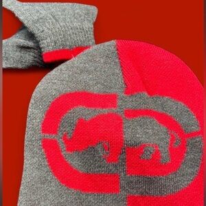 Ecko Unlimited Gray and Red Kids Hat